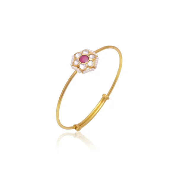 925_sterling_silver_Traditional_Bangle_with_crystal_polki