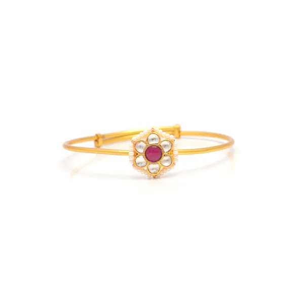 925_sterling_silver_Traditional_Bangle_with_crystal_polki