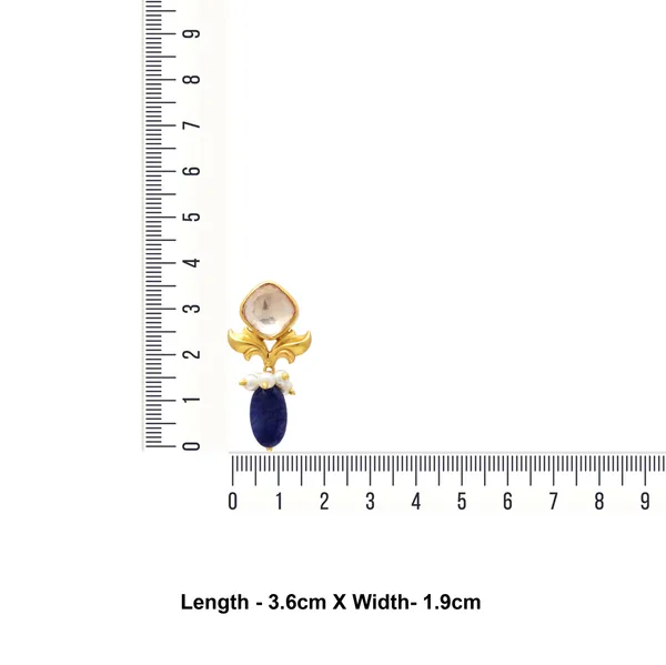 925_Sterling_Silver_With_Gold_Plated_Premium_Stud_For_Women_Purple