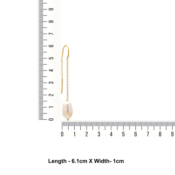 925_Sterling_Silver_|_Gold_Plated_Earrings_|_Sophisticated_Off_White_Beeds