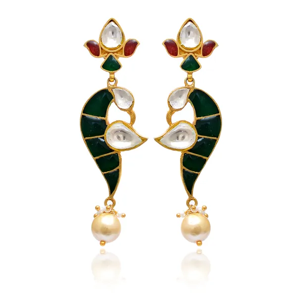 925_Sterling_Silver_|_Gold_Plated_Earrings_|_Subtle_Gold_Shine