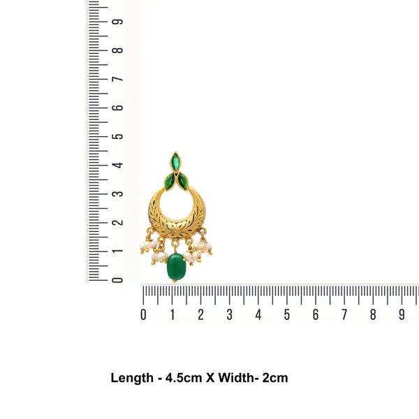 925_Sterling_Silver_With_Gold_Plated_Premium_Earring_For_Women_Gold_colour
