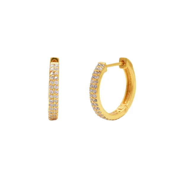 925_Sterling_Earring_For_Women_Gold