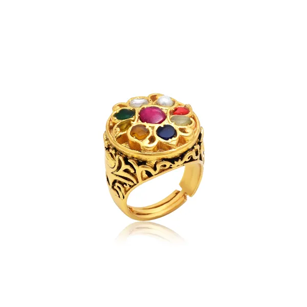 925_Sterling_Silver_|_Polki_And_Pearls_Nath_|_Gold_Plated