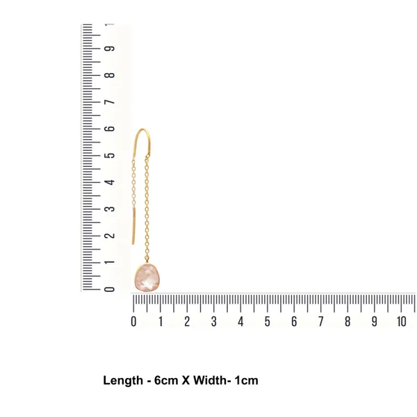 925_Sterling_Silver_|_Gold_Plated_Earrings_|_White_Gemstones