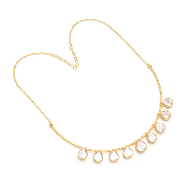 925_Sterling__moisssanite_polki_Necklaces_For_Women_Gold