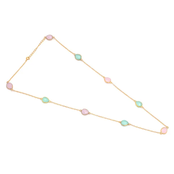 925_Sterling_Peru_Calsi_And_Quartz_Stone_Chain_For_Women_Pink
