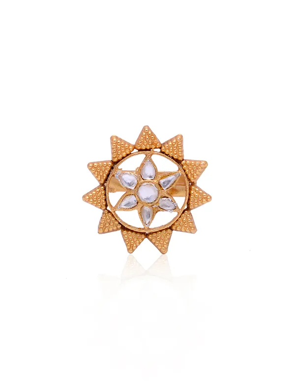 925_Sterling_Silver_Adjustable_Gold_Plated_Premium_Ring_for_Women_|_Elegant_Jewelry_Piece