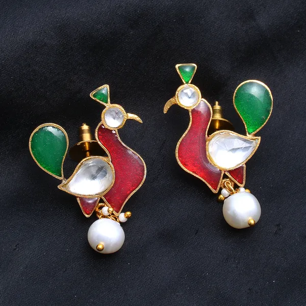 925_Sterling_Silver_|_Gold_Plated_Stud_|_Multicolor_Gemstones