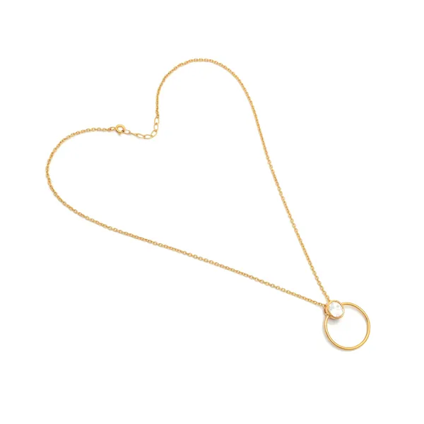925_Sterling_Pearls_Pendent_For_Women_Gold
