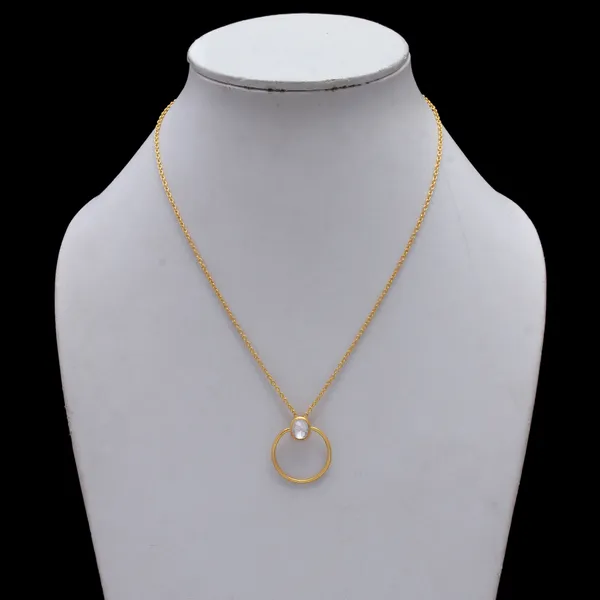 925_Sterling_Pearls_Pendent_For_Women_Gold
