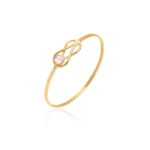 925_Sterling_Silver_|_Mossanite_Polki_Bangle_|_Gold_Plated_White_Gemstone