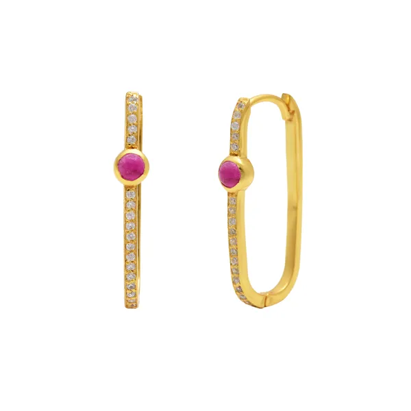 925_Sterling_Earring_For_Women_Gold