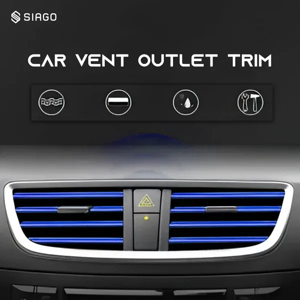 SIAGO_Premium_Universal_Car_Air_Vent_Decoration_Trim_degree_Waterproof_&_Bendable_Outlet_Protector