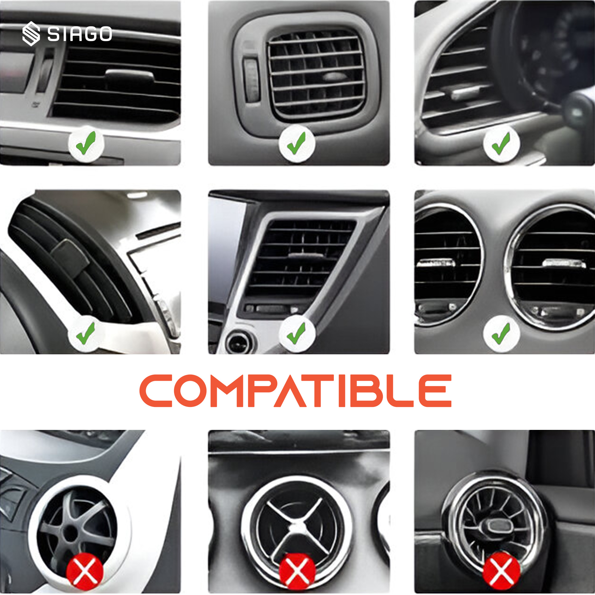 SIAGO_Premium_Universal_Car_Air_Vent_Decoration_Trim_degree_Waterproof_&_Bendable_Outlet_Protector