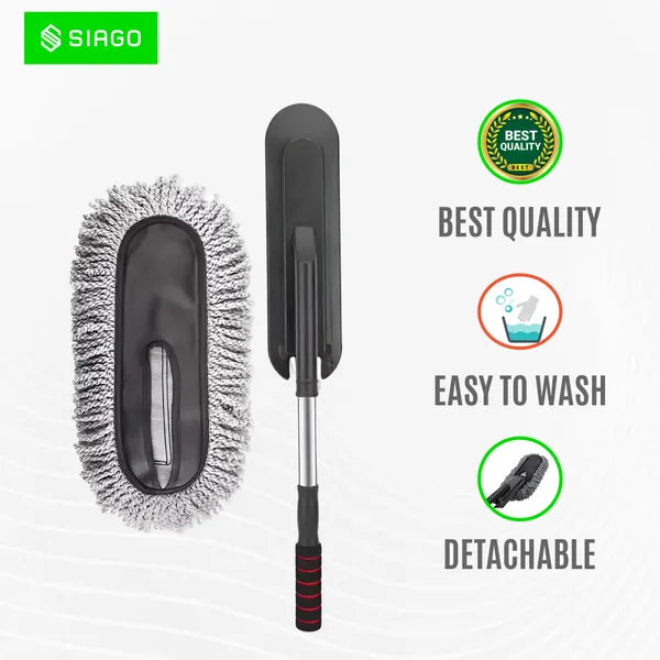 SIAGO_SIA154_Car_Duster_with_Extendable_Long_Handle_degree_Scratch-Free_Microfiber_Car_Cleaning_Tool_for_Exterior_Shine