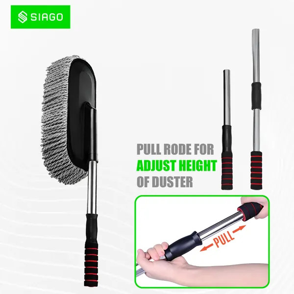 SIAGO_SIA154_Car_Duster_with_Extendable_Long_Handle_degree_Scratch-Free_Microfiber_Car_Cleaning_Tool_for_Exterior_Shine