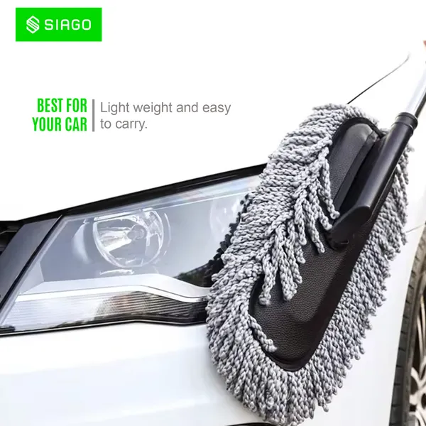 SIAGO_SIA154_Car_Duster_with_Extendable_Long_Handle_degree_Scratch-Free_Microfiber_Car_Cleaning_Tool_for_Exterior_Shine