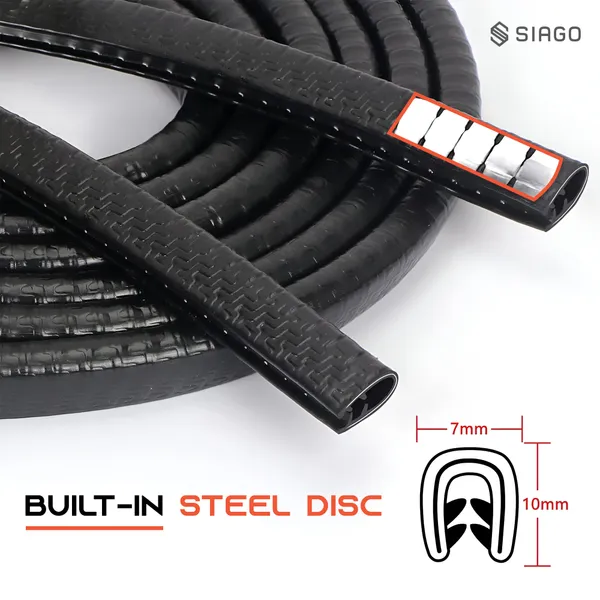 SIAGO_Premium_Car_Door_Sealing_Strip_-_5_Meters,_High-Quality_Waterproof_Rubber_Weatherstrip_for_Noise_Reduction,_Dustproof,_Soundproof,_Universal_Fit_for_Cars,_SUVs,_and_Trucks