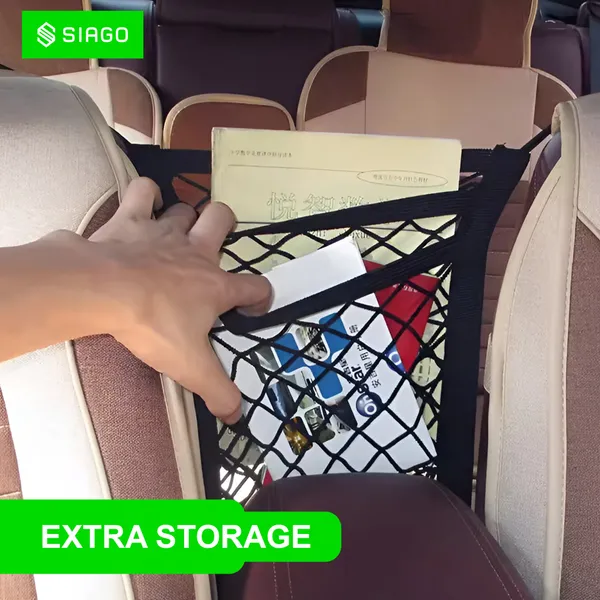 SIAGO_Dual-Pocket_Car_Mesh_Organizer_degree_Backseat_Net_Bag,_Barrier_for_Pets_&_Kids,_Tissue_&_Purse_Holder,_Driver_Storage_Pouch,_Car_Divider