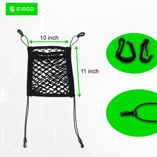 SIAGO_Dual-Pocket_Car_Mesh_Organizer_degree_Backseat_Net_Bag,_Barrier_for_Pets_&_Kids,_Tissue_&_Purse_Holder,_Driver_Storage_Pouch,_Car_Divider