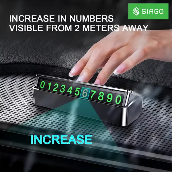 SIAGO_SIA102_Car_Dashboard_Number_Display_-_Mobile_Number_Display_for_Car,_Temporary_Car_Parking_Mobile_Number_Display_with_Magnetic_Numbers_Stickers