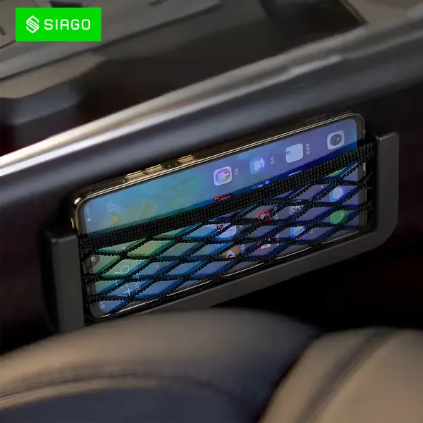 SIAGO_Universal_Car_Seat_Side_Back_Net_Storage_Bag_&_Phone_Holder_Pocket_Organizer_for_Essentials_&_Snacks
