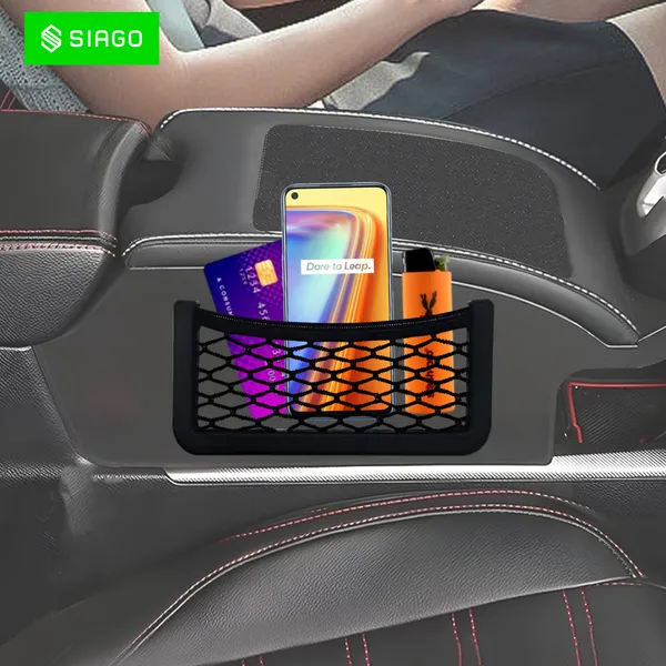SIAGO_Universal_Car_Seat_Side_Back_Net_Storage_Bag_&_Phone_Holder_Pocket_Organizer_for_Essentials_&_Snacks
