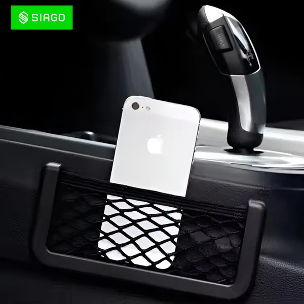SIAGO_Universal_Car_Seat_Side_Back_Net_Storage_Bag_&_Phone_Holder_Pocket_Organizer_for_Essentials_&_Snacks