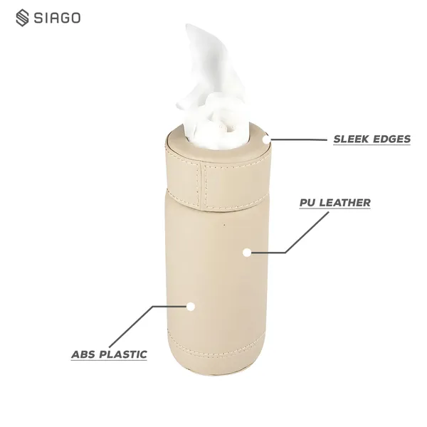 Beige_Sia104_Pu_Leather_Car_Tissue_Paper_Holder_-_Cylinder_Design,_Fits_Cup_Holder,_Ideal_For_Car,_Van,_Home_&_Office