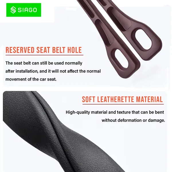 SIAGO_SIA126_Car_Seat_Side_Gap_Filler_degreeSlot_for_Storing_Phone,_Cards_&_Coins_degree_Prevents_Items_from_Dropping_degree_Universal_Fit_for_Car_(Red)