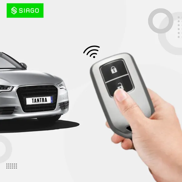 Grey_Tpu_Key_Cover_And_Metal_Keychain_Compatible_For_Honda_Brv_|_Wrv_|_Crv_|_Jazz_|_City_2_Button_Smart_Key