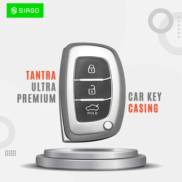 Grey_Tpu_Key_Cover_And_Metal_Keychain_Compatible_For_Hyundai_Aura_Elantra_I.10_Grand_Nios_I.20_Elite_Verna_4S_Creta_I.10_Grand_I.20_Activa_Tucson_Xcent_3_Button_Smart_Key