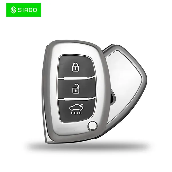 Grey_Tpu_Key_Cover_And_Metal_Keychain_Compatible_For_Hyundai_Aura_Elantra_I.10_Grand_Nios_I.20_Elite_Verna_4S_Creta_I.10_Grand_I.20_Activa_Tucson_Xcent_3_Button_Smart_Key