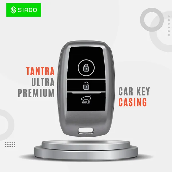 Grey_Tpu_Key_Cover_And_Metal_Keychain_Compatible_For_Kia_Sonet_|_Carens_|_Seltos_3_Button_Smart_Key