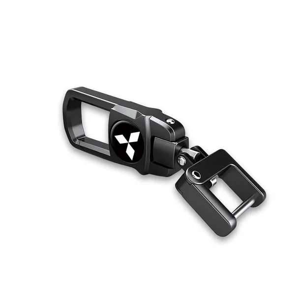 Grey_Premium_Metal_Keychain_For_Mitsubishi_Cars_-_Stylish_And_Durable_Car_Accessory