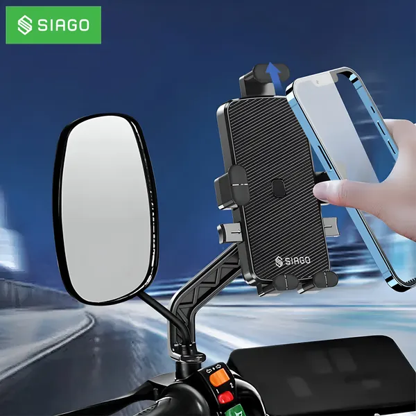 SIAGO_SIA386_Universal_Bike_Rear_Mirror_Phone_Holder_with_360_Degree_Rotation