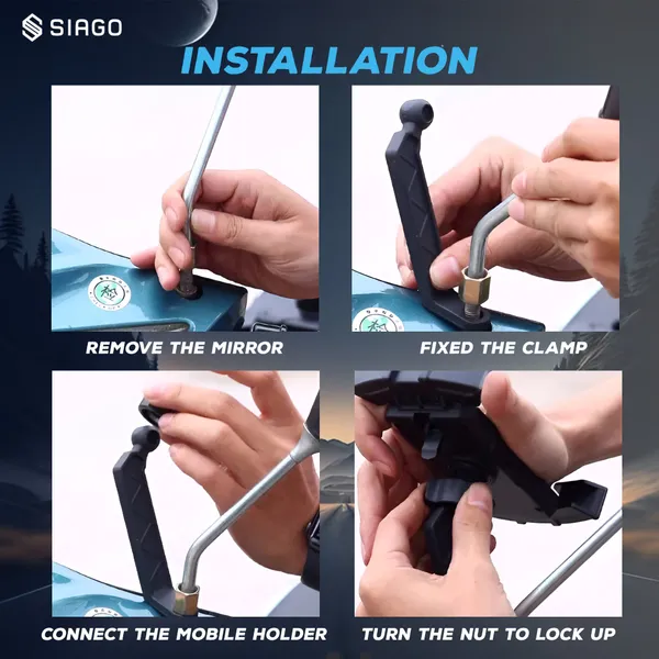 Black_Sia110_Universal_Bike_Rear_Mirror_Holder_With_360_Degree_Rotation