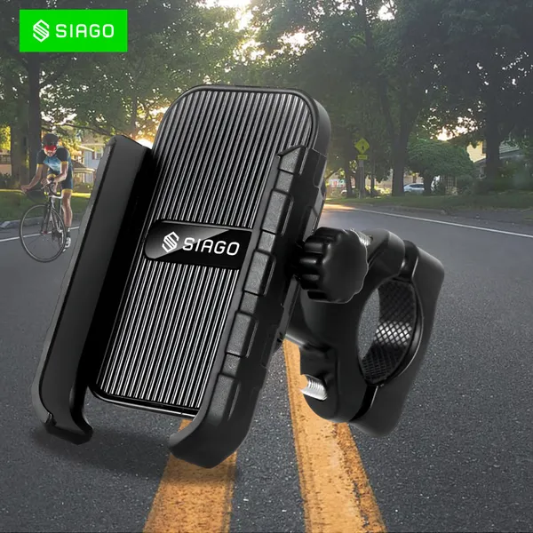 SIAGO_SIA124_Mobile_Holder_for_Bikes_One_Touch_Technology_Bike_Mobile_Holder_for_Maps_and_GPS_Navigation,_360degree_Rotation_(Handlebar_Mount)
