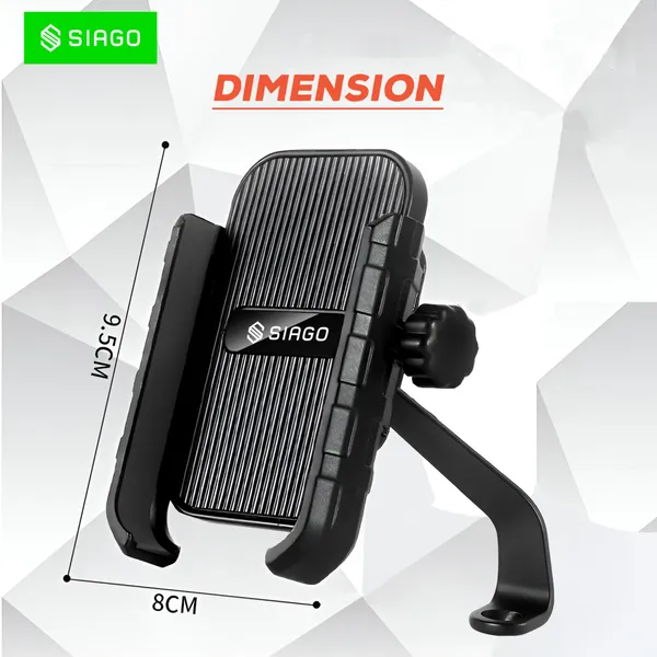SIAGO_SIA124_Mobile_Holder_for_Bikes_One_Touch_Technology_Bike_Mobile_Holder_for_Maps_and_GPS_Navigation,_360degree_Rotation_(Rear_Mirror_Phone_Stand)
