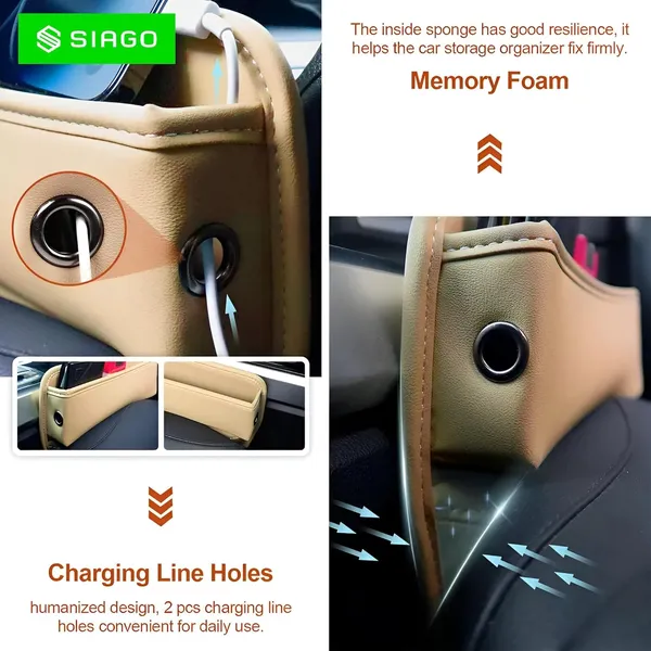 SIAGO_Car_Seat_Gap_Filler_Organizer_-_Premium_PU_Leather_Storage_Box_for_Phone,_Keys,_Coins_&_Cards_degree_Keep_Your_Car_Tidy_and_Clutter-Free!