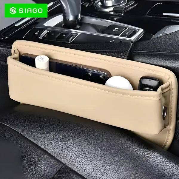 SIAGO_Car_Seat_Gap_Filler_Organizer_-_Premium_PU_Leather_Storage_Box_for_Phone,_Keys,_Coins_&_Cards_degree_Keep_Your_Car_Tidy_and_Clutter-Free!