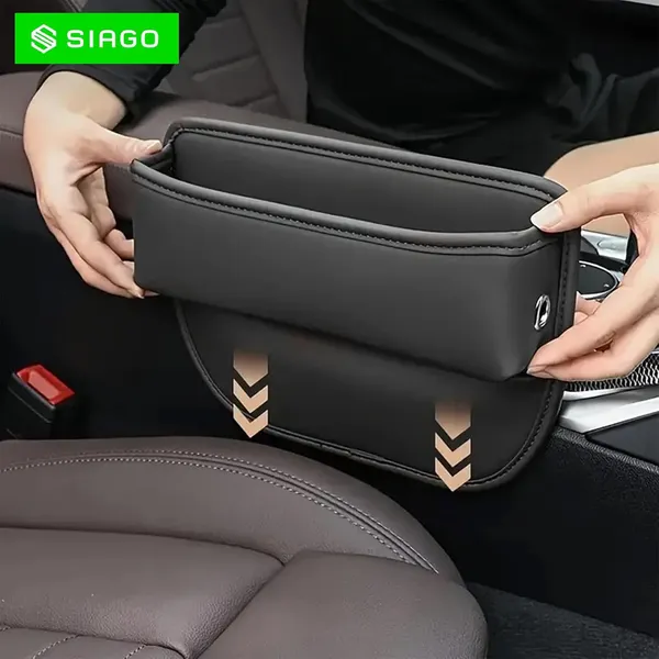 SIAGO_Car_Seat_Gap_Filler_Organizer_-_Premium_PU_Leather_Storage_Box_for_Phone,_Keys,_Coins_&_Cards_degree_Keep_Your_Car_Tidy_and_Clutter-Free!