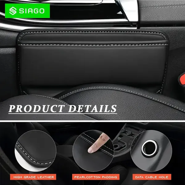 SIAGO_Car_Seat_Gap_Filler_Organizer_-_Premium_PU_Leather_Storage_Box_for_Phone,_Keys,_Coins_&_Cards_degree_Keep_Your_Car_Tidy_and_Clutter-Free!