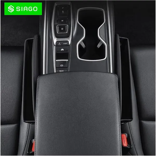 SIAGO_Car_Seat_Gap_Filler_Organizer_-_Premium_PU_Leather_Storage_Box_for_Phone,_Keys,_Coins_&_Cards_degree_Keep_Your_Car_Tidy_and_Clutter-Free!