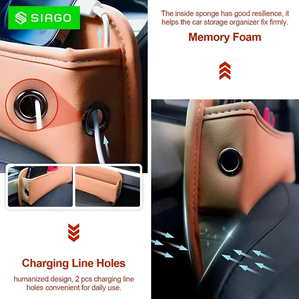 SIAGO_Car_Seat_Gap_Filler_Organizer_-_Premium_PU_Leather_Storage_Box_for_Phone,_Keys,_Coins_&_Cards_degree_Keep_Your_Car_Tidy_and_Clutter-Free!