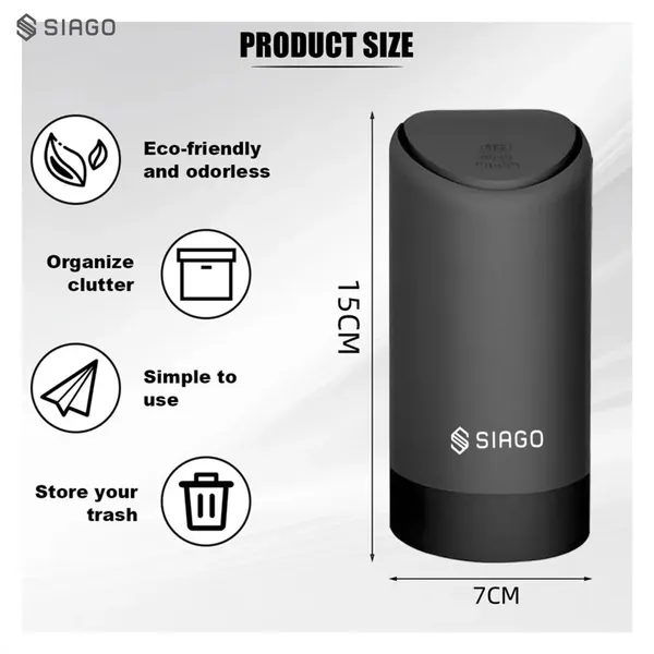 SIAGO_SIA114_Premium_Mini_Car_Trash_Can_-_Compact_Silicon_Dustbin_for_Cars_(Silicone)