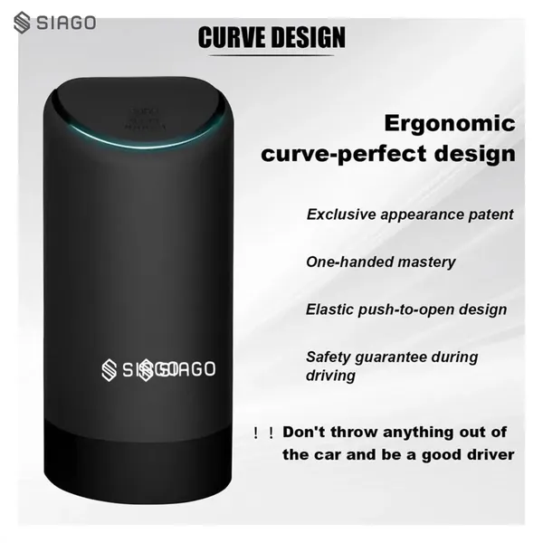 SIAGO_SIA114_Premium_Mini_Car_Trash_Can_-_Compact_Silicon_Dustbin_for_Cars_(Silicone)