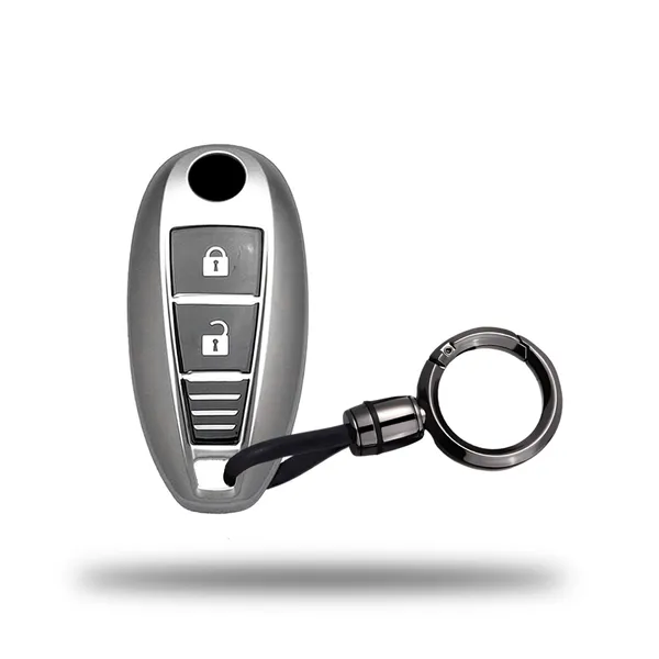 Multicolor_Tpu_Key_Cover_And_Round_Keychain_Compatible_For_Maruti_Suzuki_Baleno_|_Ciaz_|_Swift_|_Ertiga_|_Ignis_|_Ritz_|_S-Cross_|_Sx4_|_Vitara_Brezza_2_Button_Smart_Key_Cover
