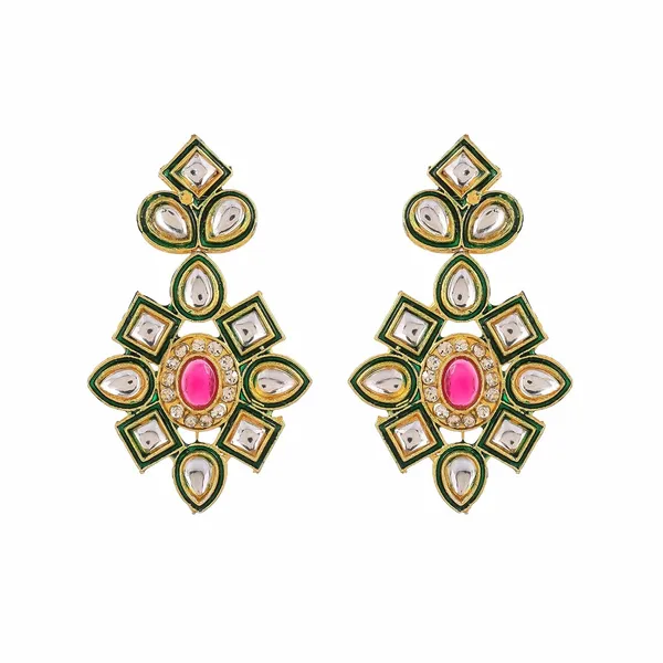 Yellow_Crystal_Shine_Beads_Ethnic_Kundan_Polki_Necklace_With_Earring_Set_For_Women_|_Gemstone_Jewellery_Set_For_Women_And_Girls
